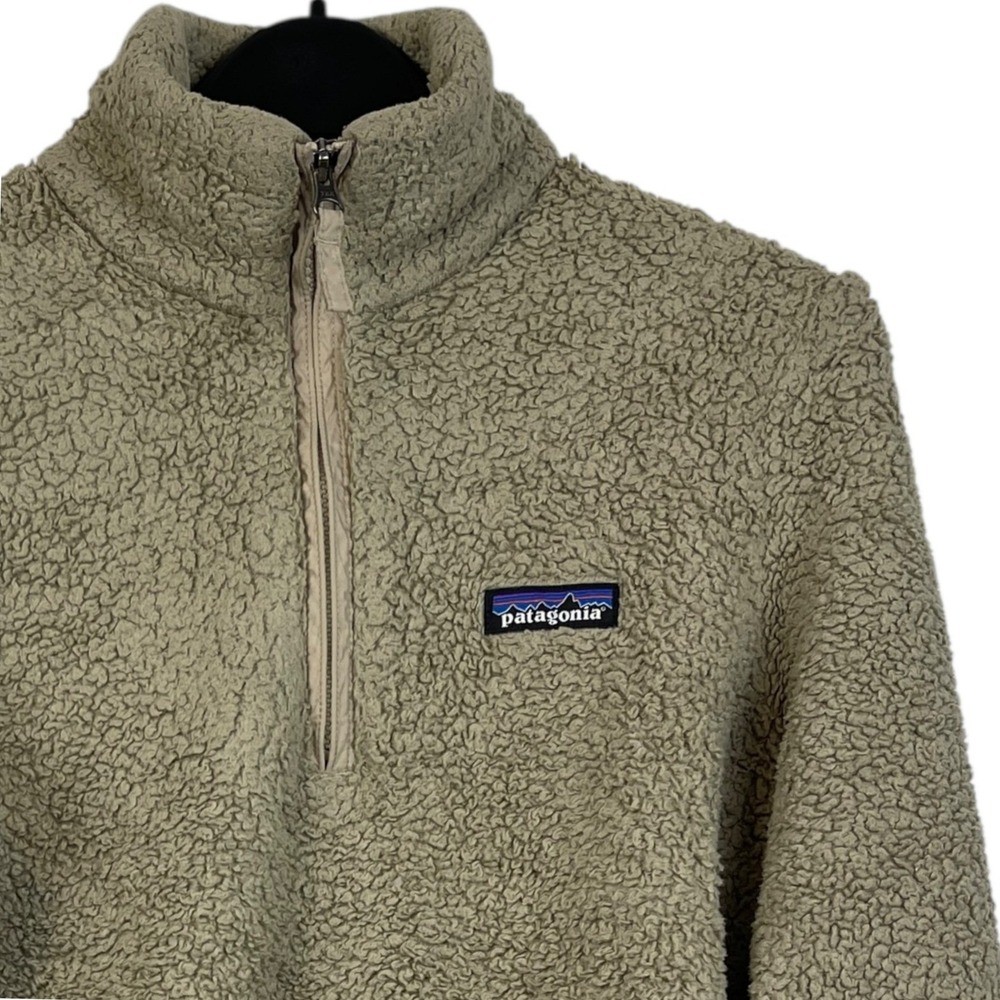 Patagonia Los Gatos Fleece Pullover Womens Small Sage Green 1/4 Zip Jacket